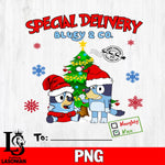 Special Delivery Bluey & Co Christmas 4 Files,Christmas file,Digital Download ,Instant Download