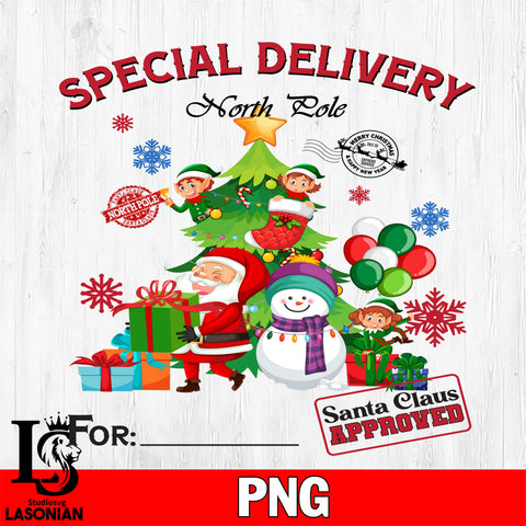 Special Delivery North Lole For Santan Claus Approved 2 Files,Christmas file,Digital Download ,Instant Download