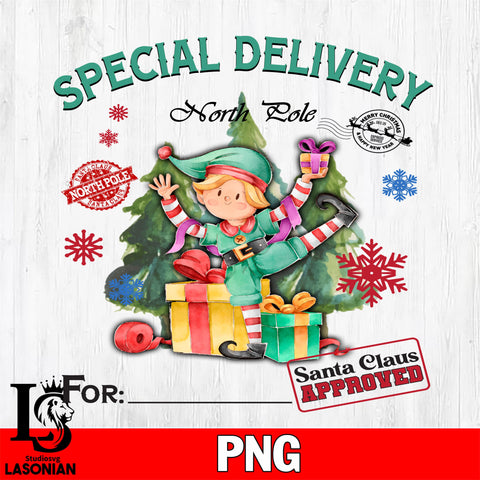 Special Delivery North Lole For Santan Claus Approved 4 Files,Christmas file,Digital Download ,Instant Download