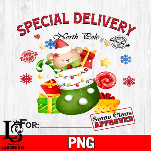 Special Delivery North Lole For Santan Claus Approved 5 Files,Christmas file,Digital Download ,Instant Download