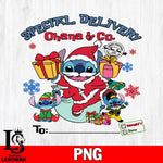 Special Delivery Ohana & Co 2 Files,Christmas file,Digital Download ,Instant Download