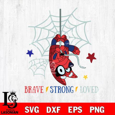 Spiderman Bluey Svg Eps Dxf Png File, Digital Download, Instant Download