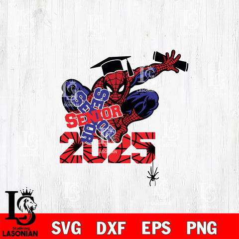 Spiderman Graduation 2025 SVG DXF EPS PNG FILE,Graduation File Cut,Digital Download,Instant Download, Silhouette