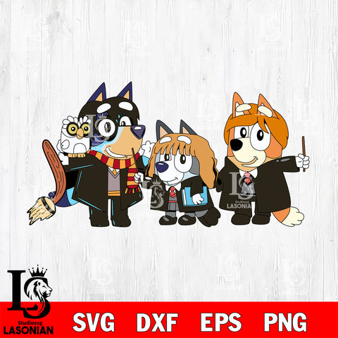 Spooky Bluey Halloween Cartoon Svg Eps Dxf Png File, Digital Download, Instant Download