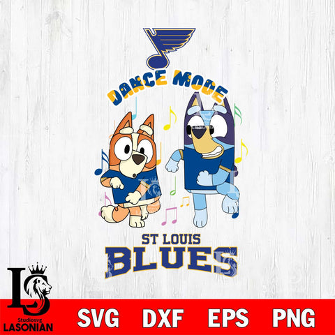 St Louis Blues Bluey Bingo Svg Eps Dxf Png File, NHL svg, Digital Download, Instant Download