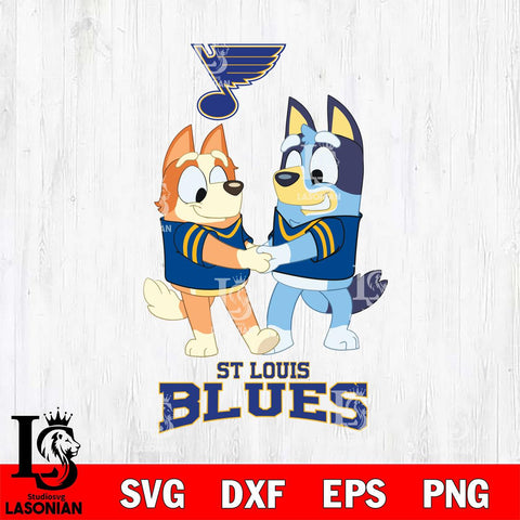 St Louis Blues Bluey Chilli Dance Svg Eps Dxf Png File, Digital Download, Instant Download