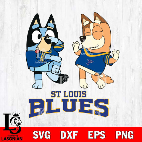 St Louis Blues Bluey Chilli Sport Svg Eps Dxf Png File, Digital Download, Instant Download
