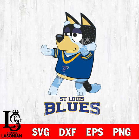 St Louis Blues Bluey Dad Dance Svg Eps Dxf Png File, Digital Download, Instant Download