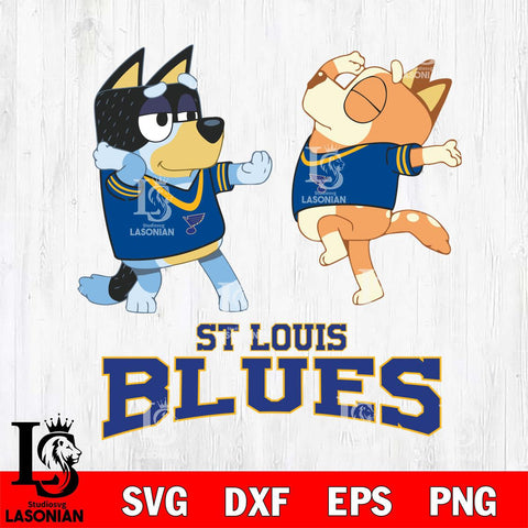 St Louis Blues Bluey Dance Svg Eps Dxf Png File, Digital Download, Instant Download