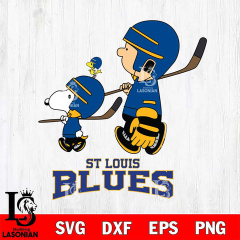 St Louis Blues Peanuts Hockey Svg Eps Dxf Png File, Digital Download , Instant Download, Svg Files