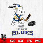 St Louis Blues Snoopy Hockey Svg Eps Dxf Png File, Digital Download , Instant Download, Svg Files