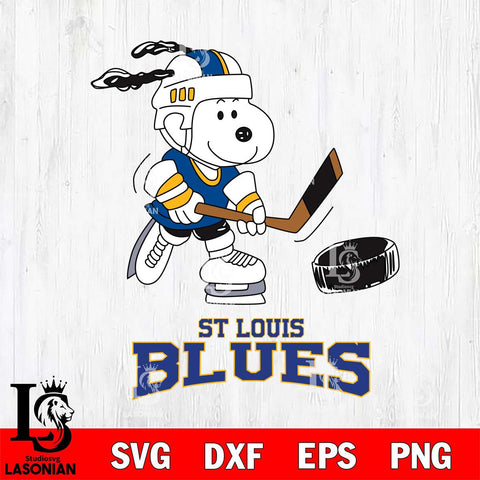 St Louis Blues Snoopy Hockey Svg Eps Dxf Png File, Digital Download , Instant Download, Svg Files