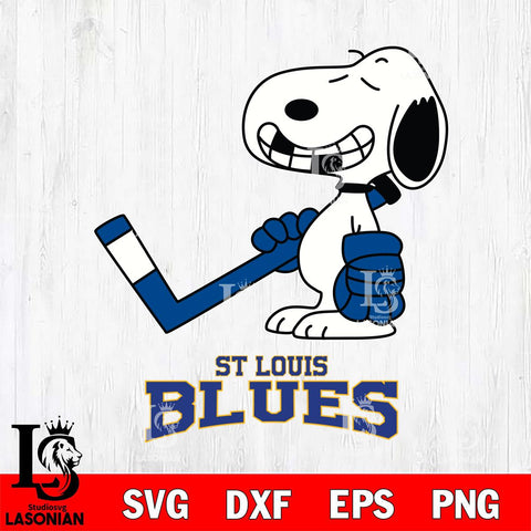St Louis Blues Snoopy Hockey Sport Svg Eps Dxf Png File, Digital Download , Instant Download, Svg Files