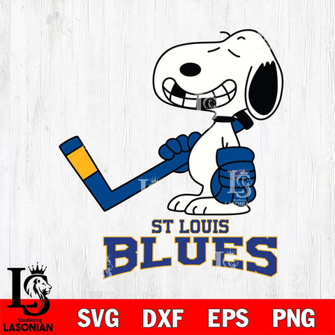 St Louis Blues Snoopy NHL Hockey SVG DXF EPS PNG FILE,NHL File Cut,Disney Digital Download,Instant Download, Silhouette