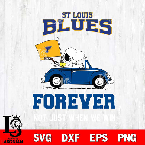 St Louis Blues Snoopy and Charlie Brown Car Svg Eps Dxf Png File, Digital Download , Instant Download, Svg Files