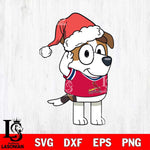 St Louis Cardinals Bluey Jack Christmas Svg Eps Dxf Png File, Digital Download, Instant Download