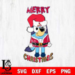 St Louis Cardinals Bluey Merry Christmas Bluey Santa Claus Svg Eps Dxf Png File, Digital Download