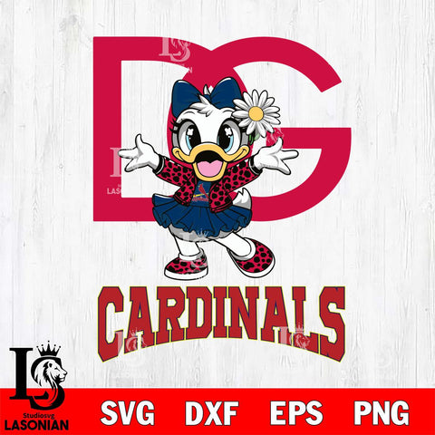 St Louis Cardinals Dolce And Gabbana Daisy Duck Disney Svg Eps Dxf Png File, Digital Download, Instant Download