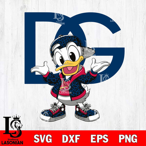 St Louis Cardinals Dolce And Gabbana Donald Duck Disney Svg Eps Dxf Png File, Digital Download, Instant Download