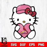 St Louis Cardinals Hello Kitty sport 5 Svg Eps Dxf Png File, Digital Download, Instant Download
