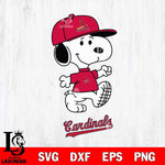 St Louis Cardinals Snoopy Baseball Svg Eps Dxf Png File, MLB File Cut,Digital Download,Instant Download,MLB Svg Files