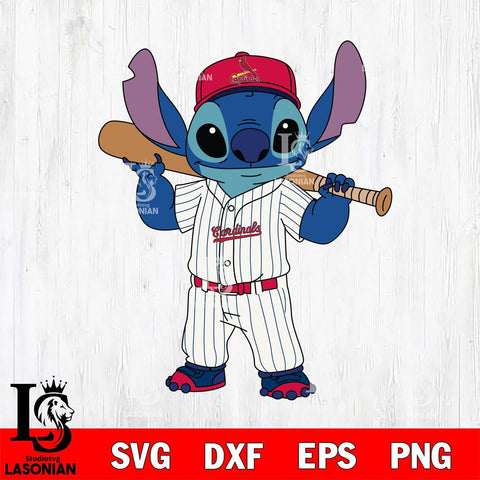 St Louis Cardinals Stitch Bat Shoulder SVG DXF EPS PNG FILE, MLB File Cut, Digital Download,Instant Download, Silhouette, Stitch Cricut
