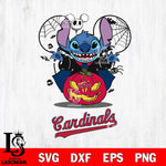 St Louis Cardinals Stitch Horror Halloween Svg Eps Dxf Png File, Digital Download, Instant Download