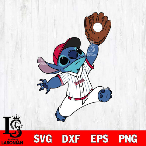 St Louis Cardinals Stitch catches ball SVG DXF EPS PNG FILE, MLB File Cut, Digital Download,Instant Download, Silhouette, Stitch Cricut