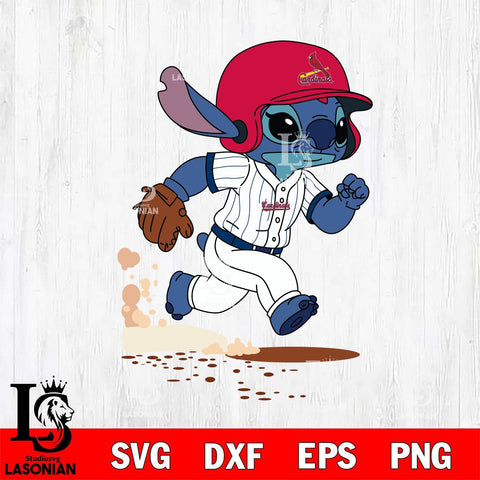 St Louis Cardinals Stitch run Baseball SVG DXF EPS PNG FILE, MLB File Cut, Digital Download,Instant Download, Silhouette, Stitch Cricut