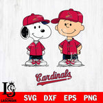 St Louis Cardinals snoopy and charlie brown baseball Svg Eps Dxf Png File, MLB File Cut,Digital Download,Instant Download,MLB Svg Files