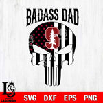 Stanford Cardinal Badass Dad Svg Eps Dxf Png File, Digital Download, Instant Download