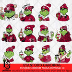 Stanford Cardinal Boujee Grinch NCAA Bundle 12 SVG Eps Dxf Png File, Digital Download, Instant Download