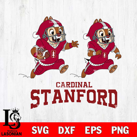 Stanford Cardinal Chip & Dale Football Cricut,Christmas SVG DXF EPS PNG FILE, NCAA Digital Download,Instant Download, Silhouette
