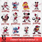 Stanford Cardinal Disney NCAA Bundle Svg PNG 12 Svg Eps Dxf Png File, Digital Download