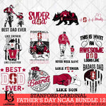 Stanford Cardinal Fathers Day NCAA Bundle 12 Svg Eps Dxf Png File, Digital Download, Instant Download