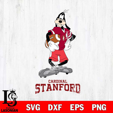 Stanford Cardinal Goofy Player SVG DXF EPS PNG FILE,NCAA svg ,Football Digital Download,Instant Download, Silhouette
