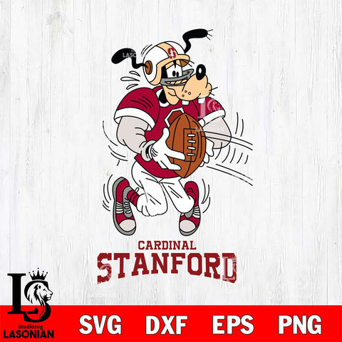 Stanford Cardinal Goofy Sport Football SVG DXF EPS PNG FILE,NCAA svg ,Football Digital Download,Instant Download, Silhouette