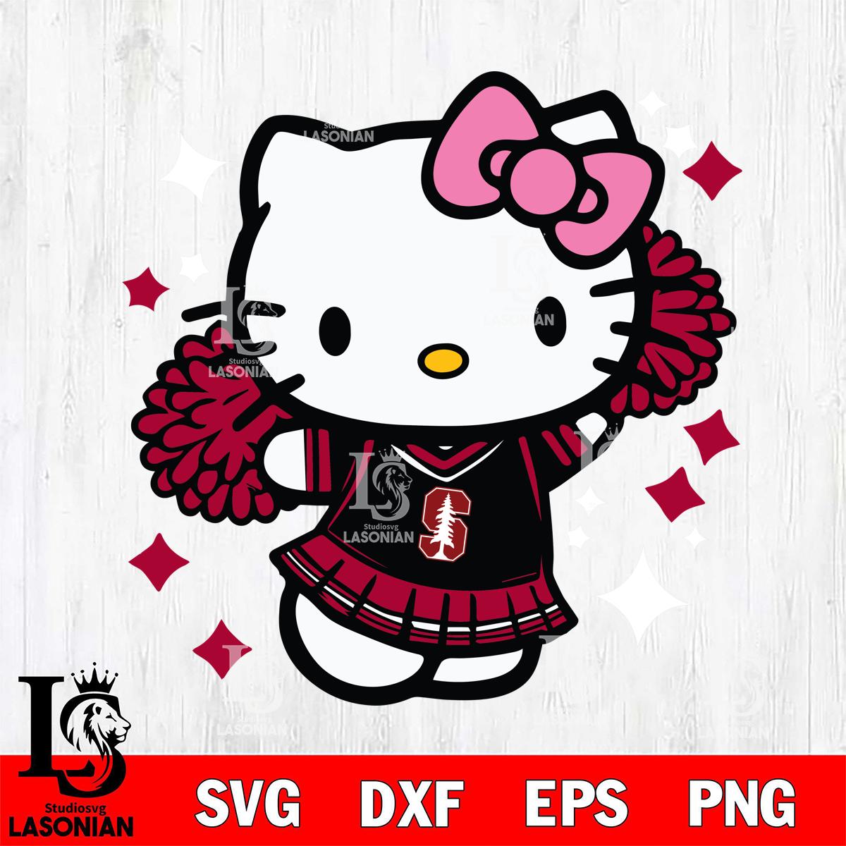 Stanford Cardinal Hello Kitty Cheerleader 4 – lasoniansvg