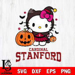 Stanford Cardinal Hello Kitty Horror 1 Svg Eps Dxf Png File, Digital Download