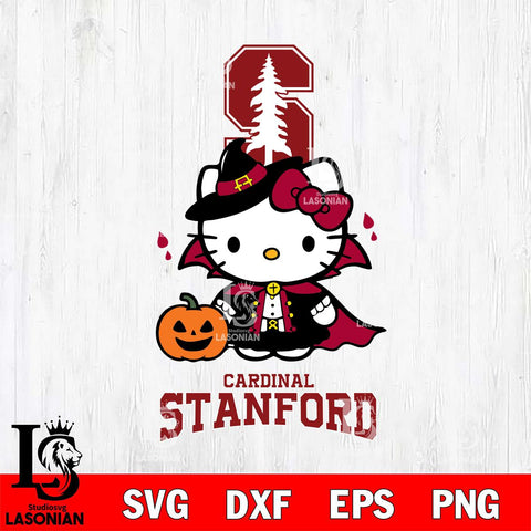 Stanford Cardinal Hello Kitty Horror 9 Svg Eps Dxf Png File, Digital Download