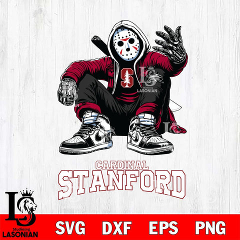 Stanford Cardinal Jason Voorhees Halloween SVG Svg Eps Dxf Png File, Digital Download, Instant Download
