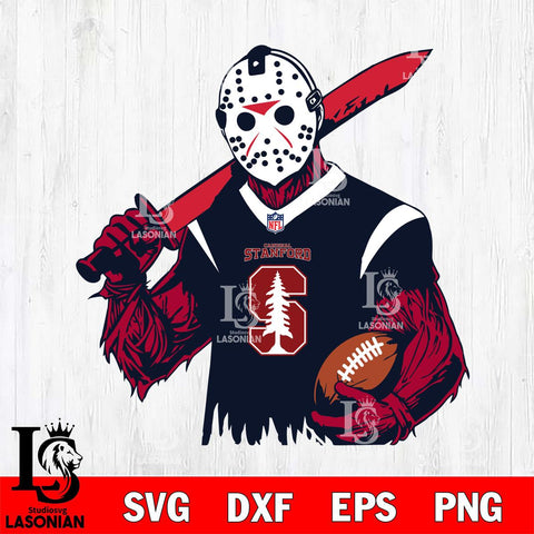 Stanford Cardinal Jason Voorhees Horror 11 Svg Eps Dxf Png File, NCAA svg, Digital Download, Instant Download