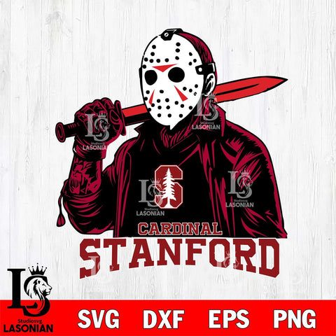 Stanford Cardinal Jason Voorhees Horror 12 Svg Eps Dxf Png File, NCAA svg, Digital Download, Instant Download
