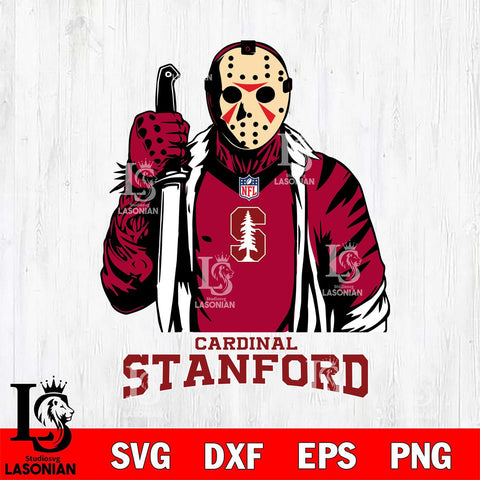 Stanford Cardinal Jason Voorhees Horror 3 Svg Eps Dxf Png File, NCAA svg, Digital Download, Instant Download
