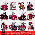Stanford Cardinal Jason Voorhees Horror Bundle 12 SVG Eps Dxf Png File, bundle NCAA svg, Digital Download, Instant Download