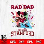 Stanford Cardinal Mickey Mouse Sport Rad Dad SVG DXF EPS PNG FILE, NCAA File Cut,Digital Download,Instant Download