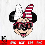 Stanford Cardinal Minnie Mouse Love Svg Eps Dxf Png File, NCAA svg, Digital Download, Instant Download