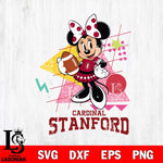 Stanford Cardinal Minnie Mouse Sport SVG DXF EPS PNG FILE, NCAA File Cut,Digital Download,Instant Download