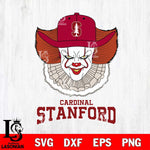 Stanford Cardinal Pennywise Horror Sport 12 Svg Eps Dxf Png File, Digital Download