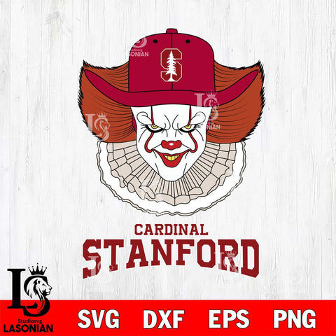 Stanford Cardinal Pennywise Horror Sport 12 Svg Eps Dxf Png File, Digital Download